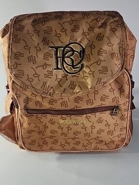 Rocawear Tan Monogram Logo Backpack